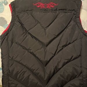 Harley-Davidson Black and Red Vest